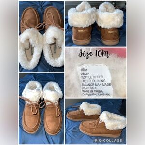 Makalu size 10 shoe boots lined with faux fun. Super cute & stylist